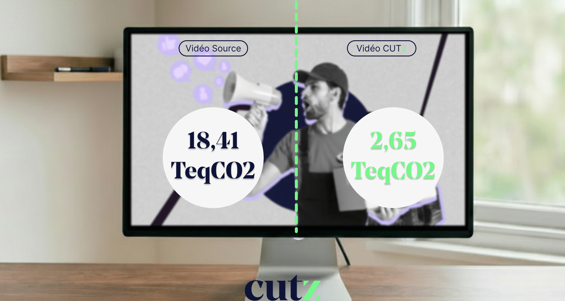 Réduction carbone campagne vidéo : −85 % mesurés par media Figaro × DK